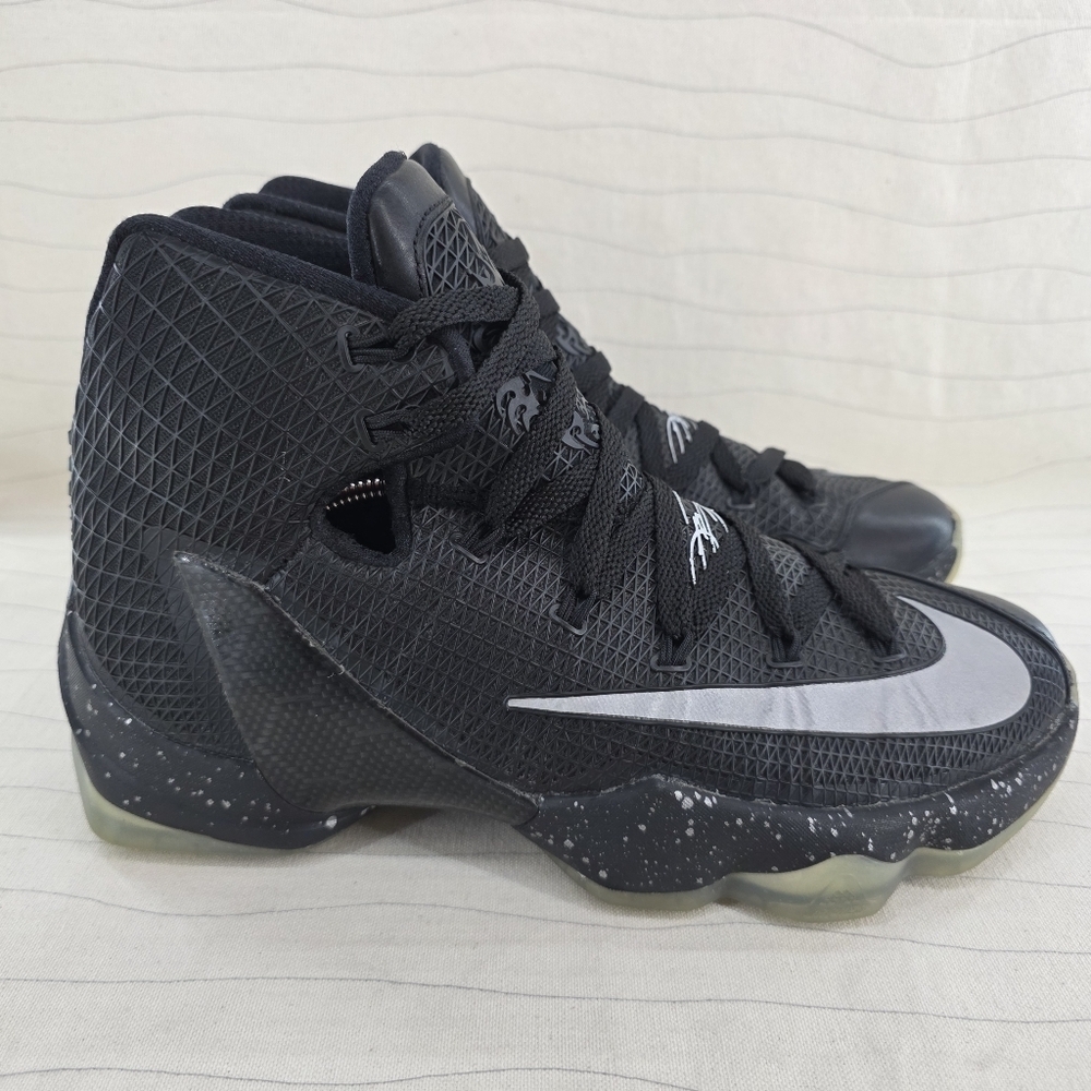 Nike Mens LeBron 13 Elite High Black Basketball Shoes Sneakers 831923-001 Sz 10